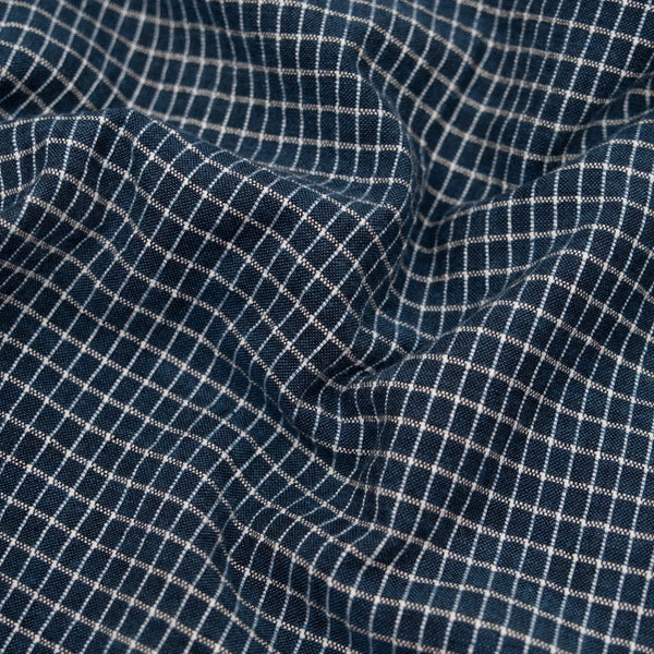 blue mini check