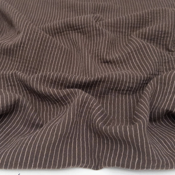 dark brown pin stripe