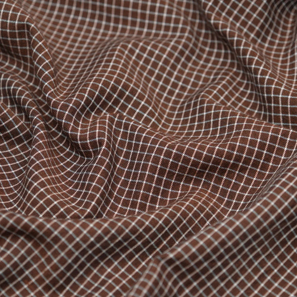 brown mini check