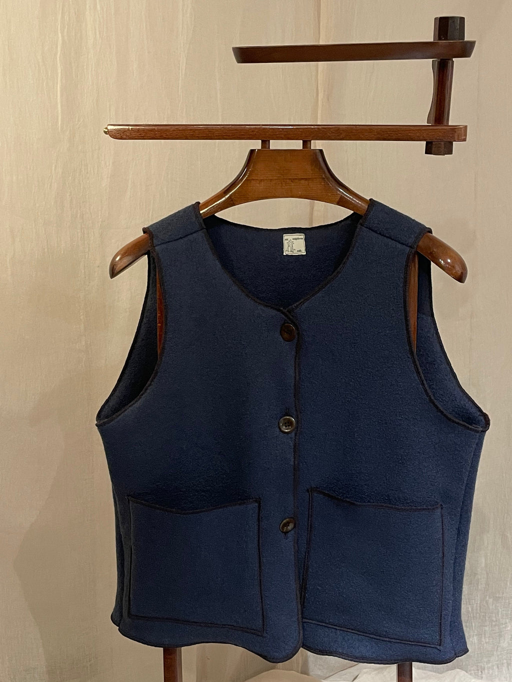 blue grampa vest