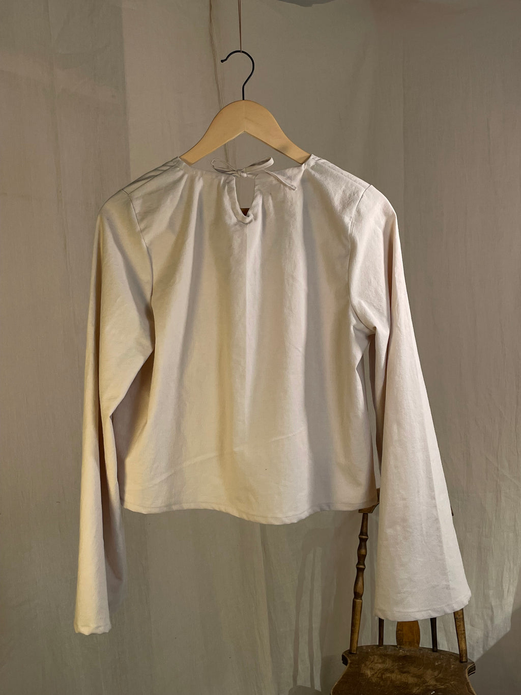 long sleeve scrunch blouse