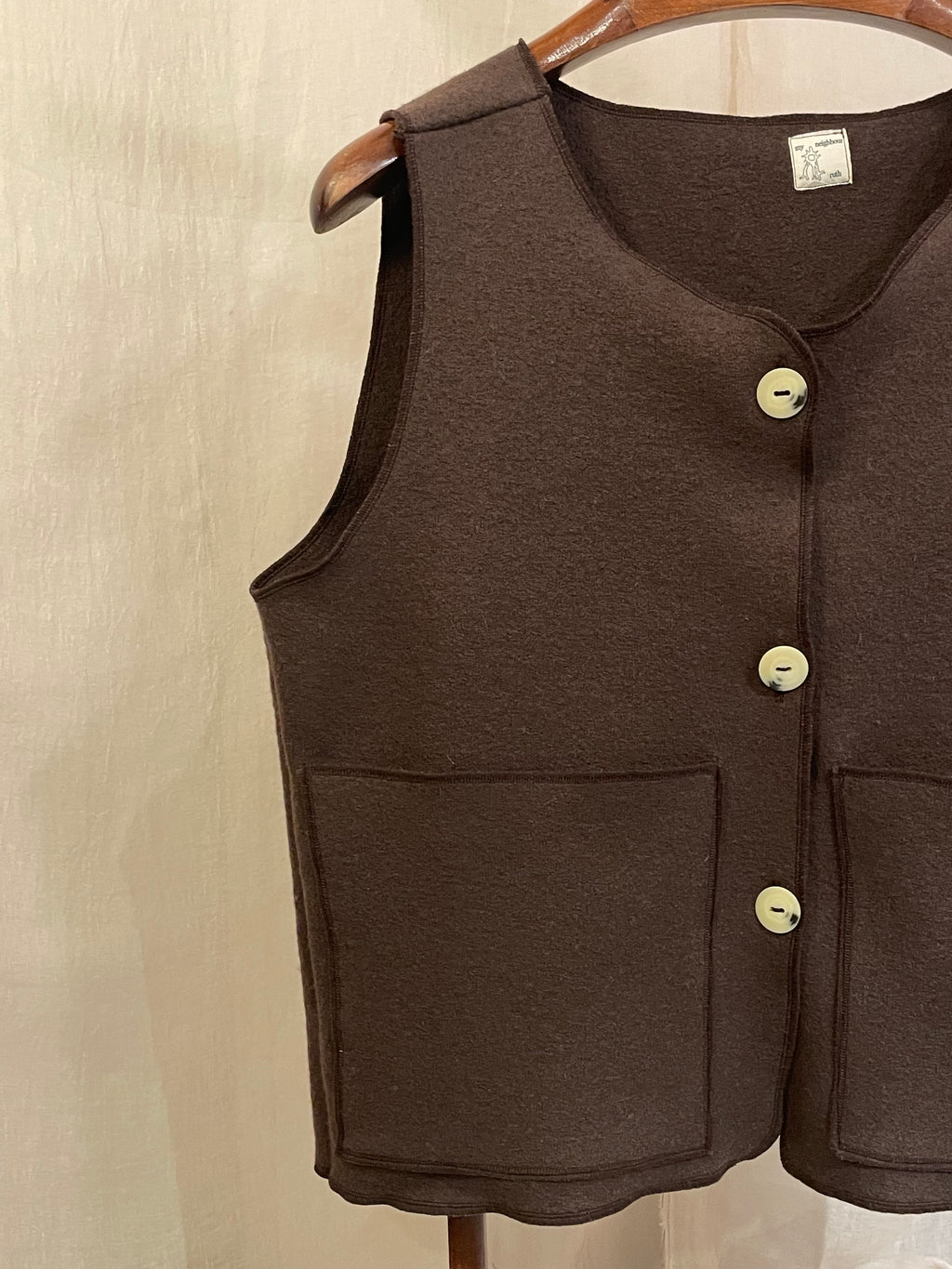 brown grampa vest