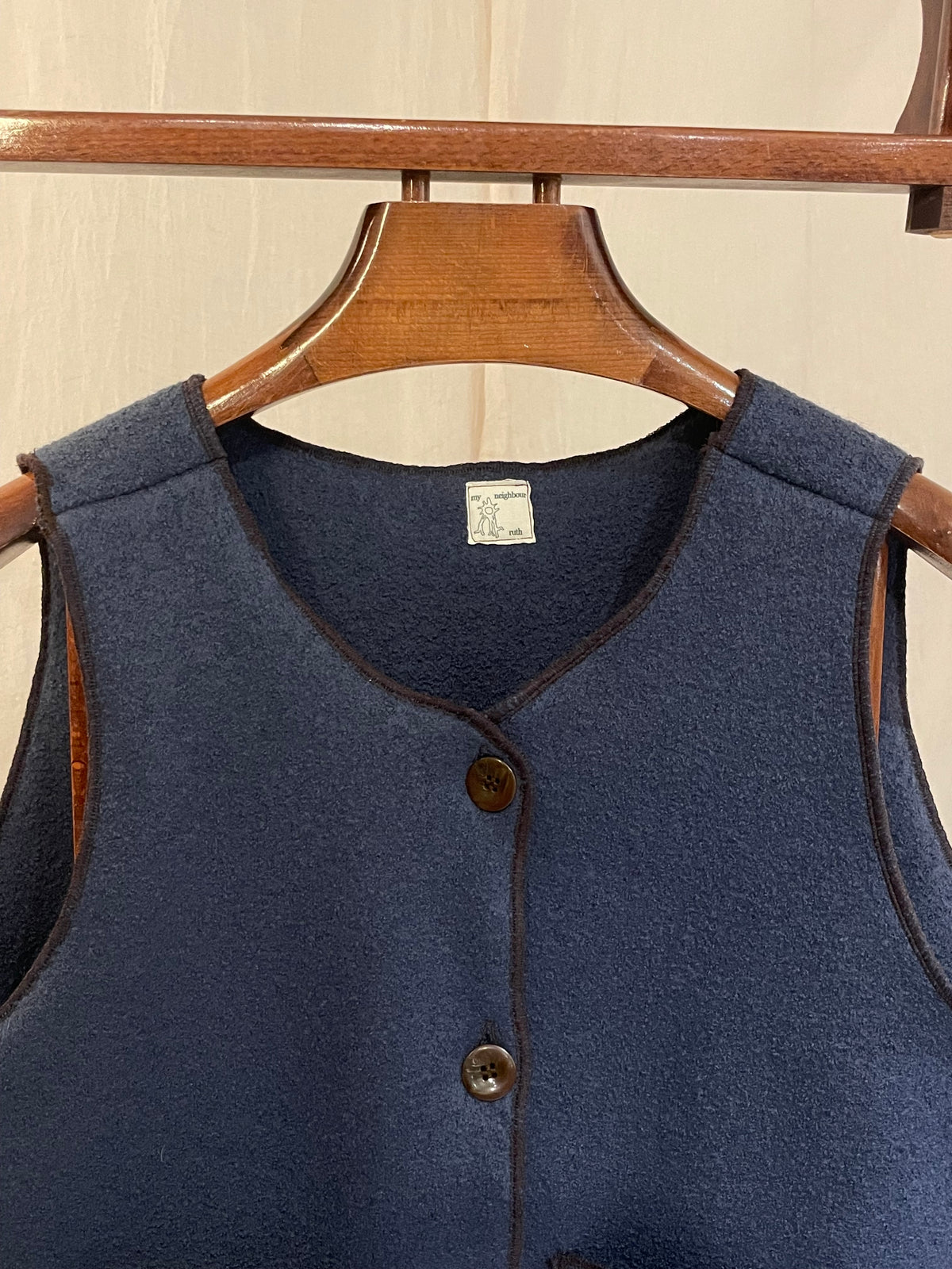 blue grampa vest