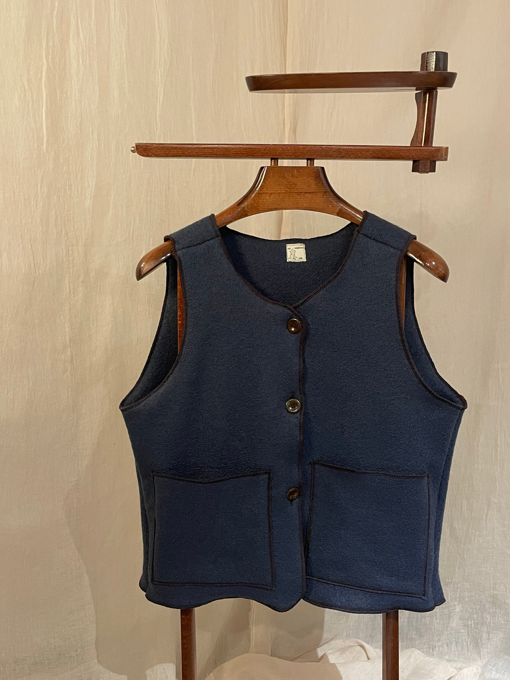 blue grampa vest