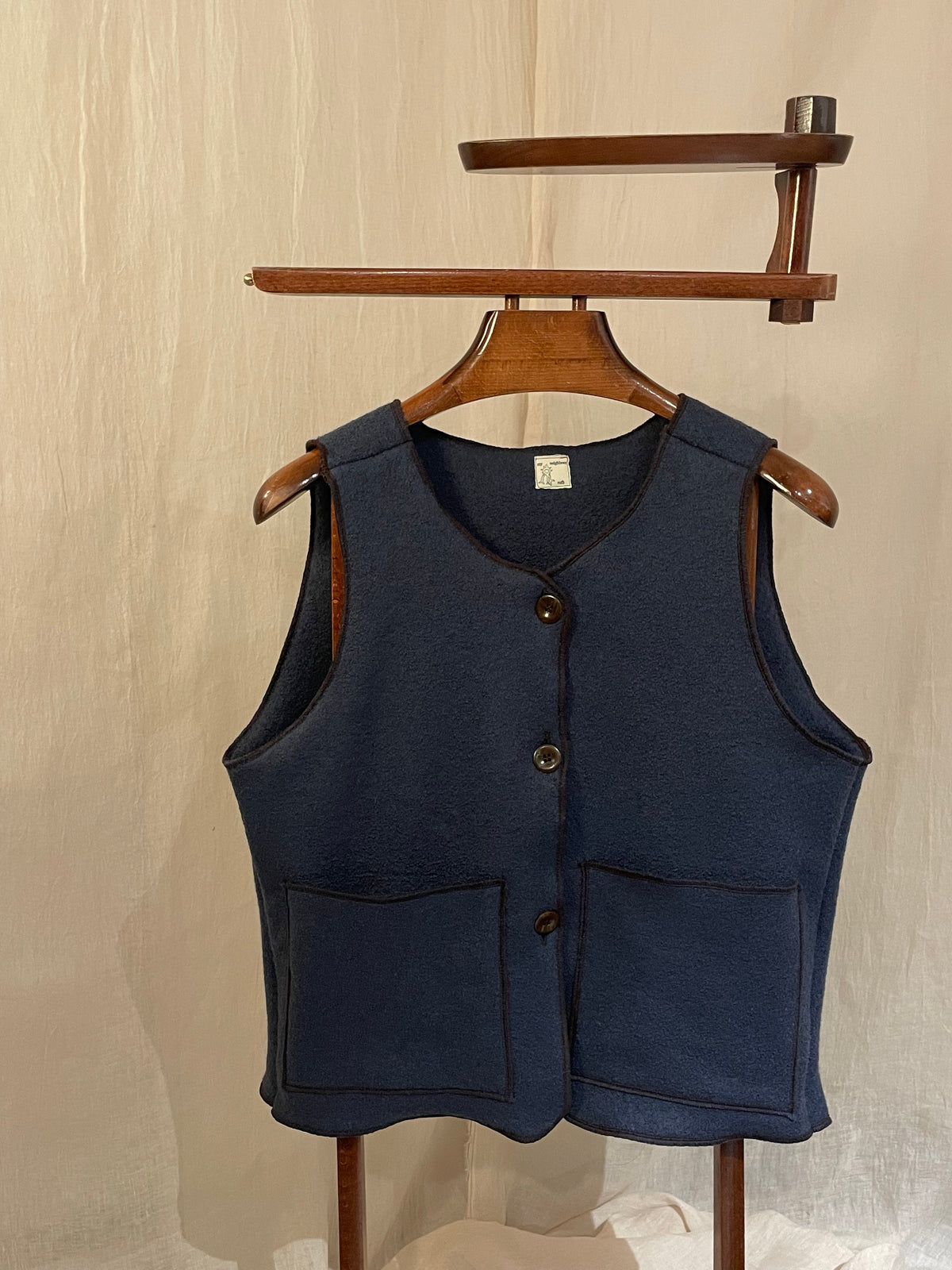 blue grampa vest