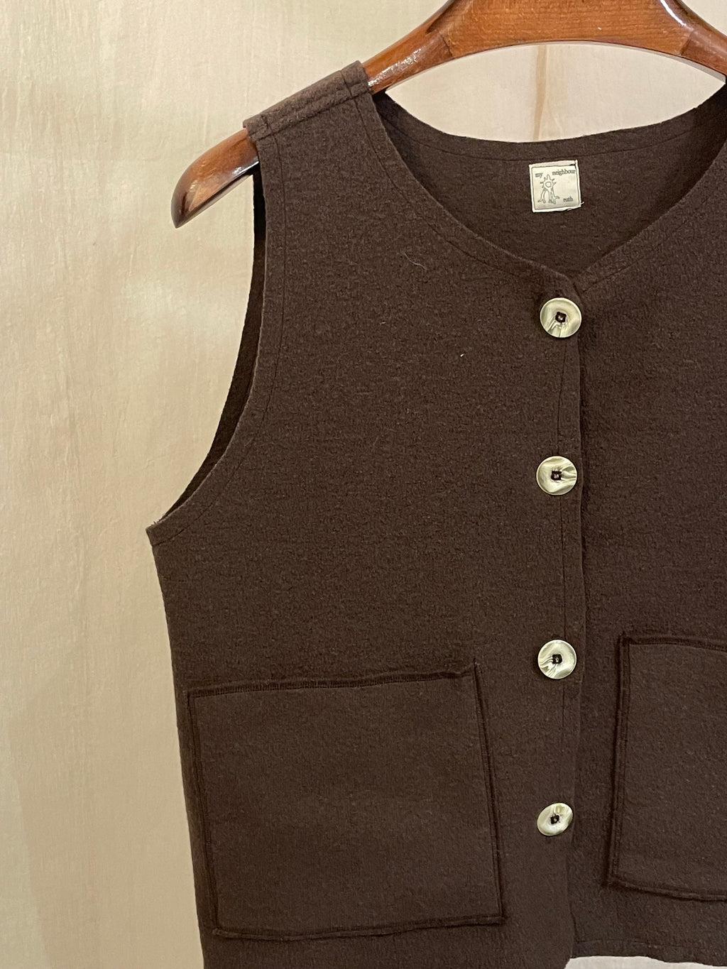brown grampa vest