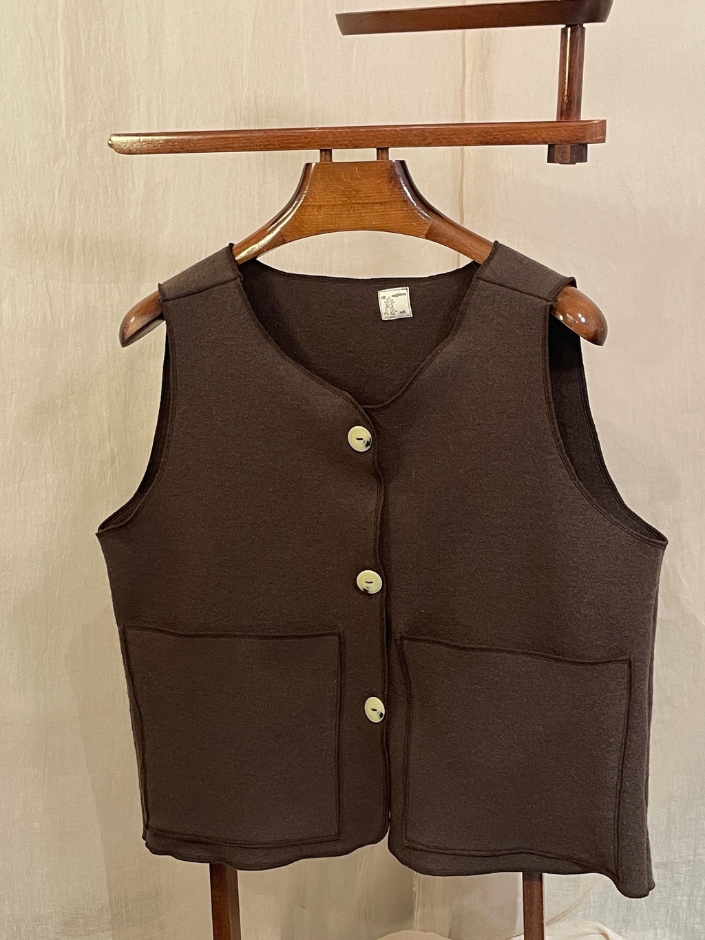 brown grampa vest