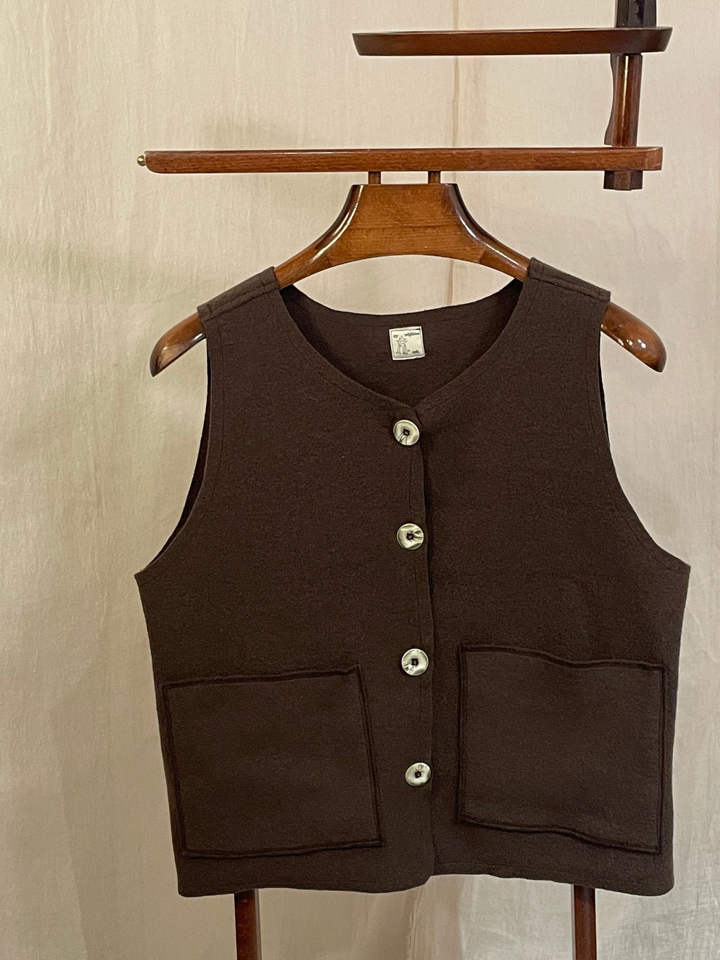 brown grampa vest