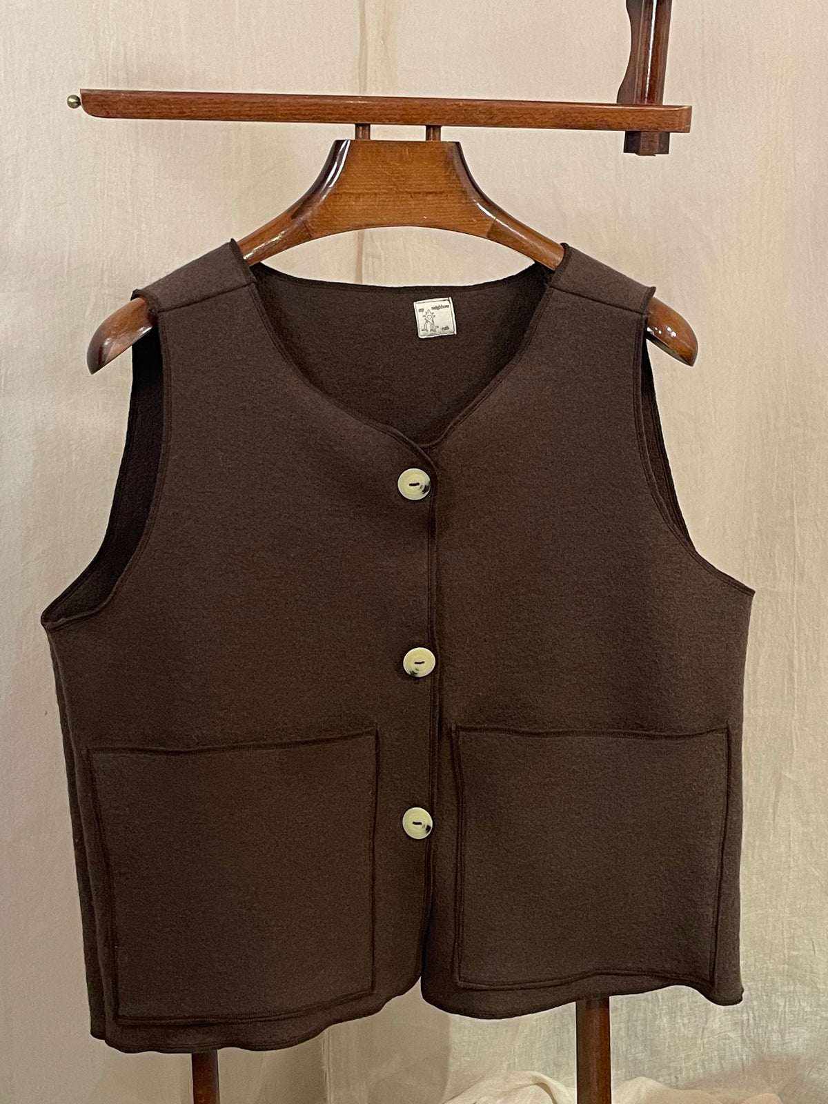 brown grampa vest