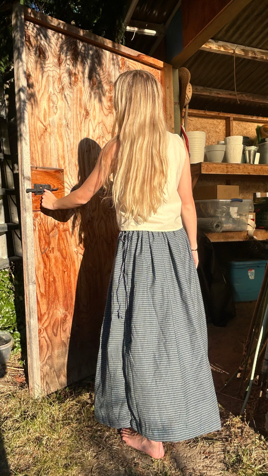 drawstring skirt