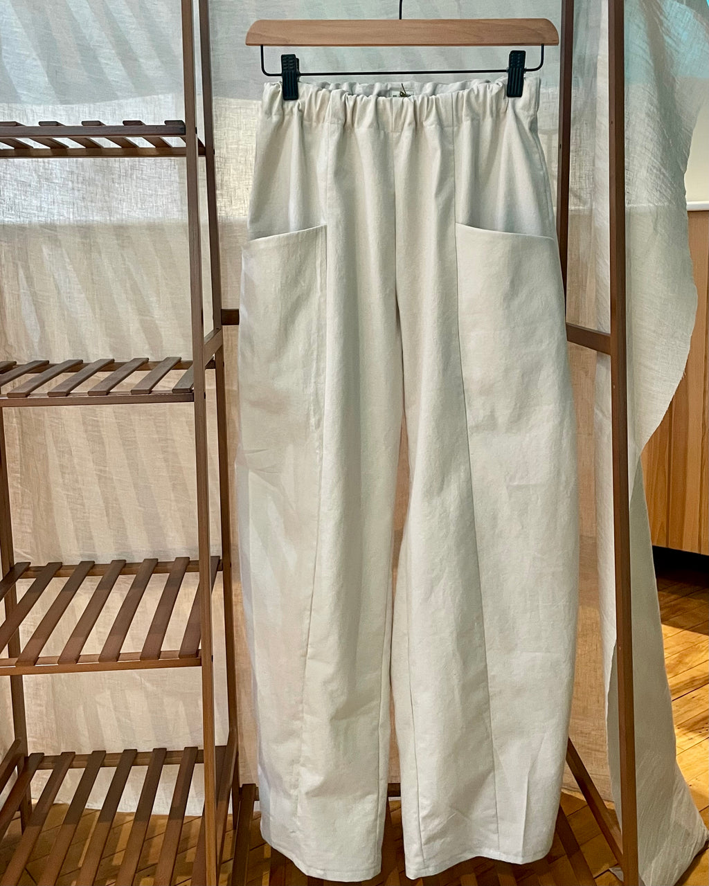 oatmeal barrel pants