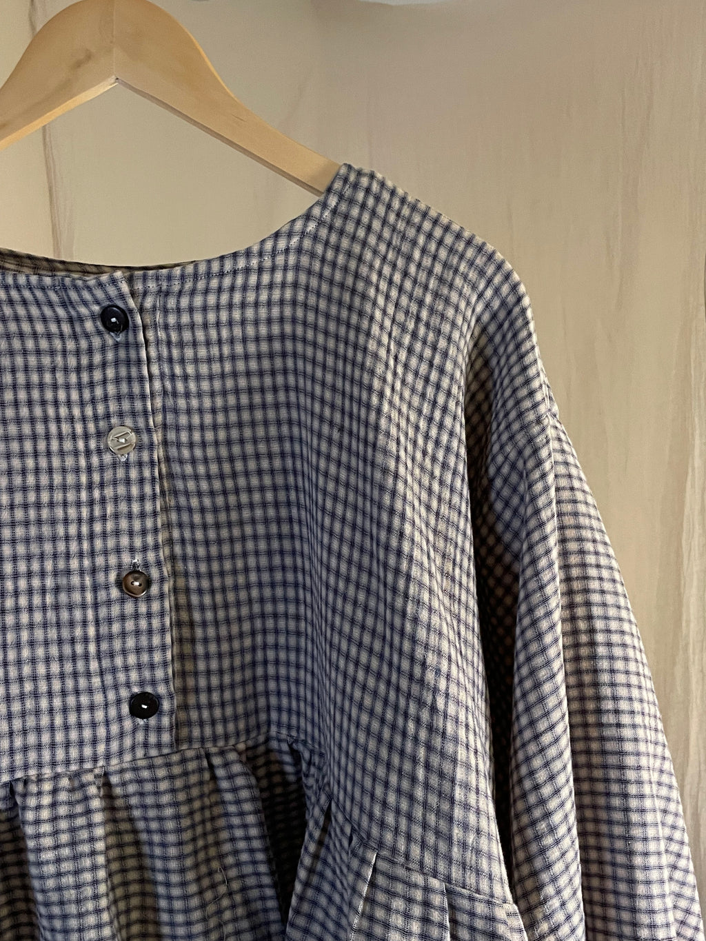 long sleeve patty pan blouse