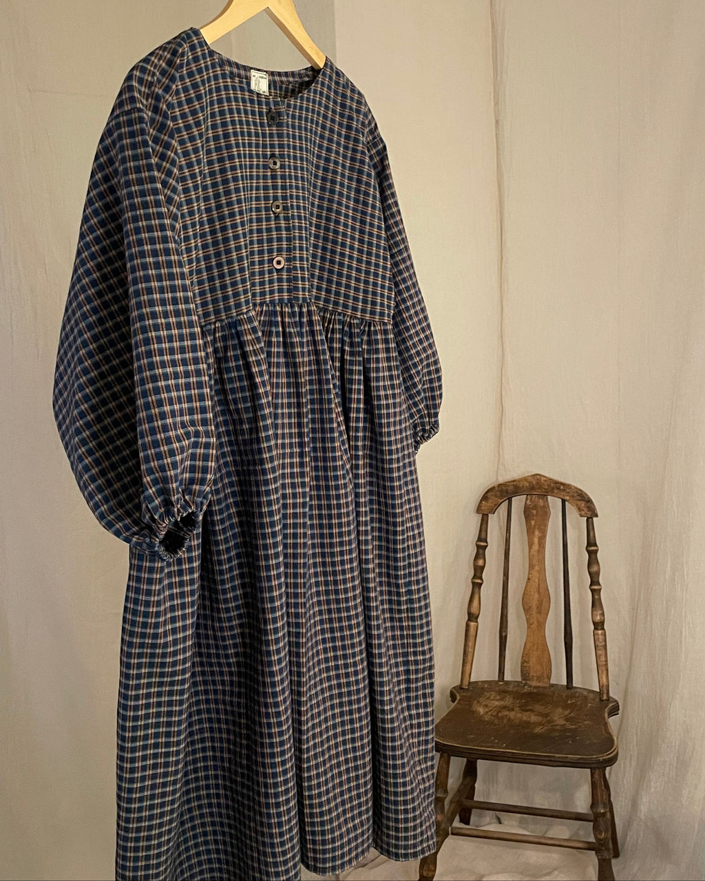 long sleeve patty pan midi dress