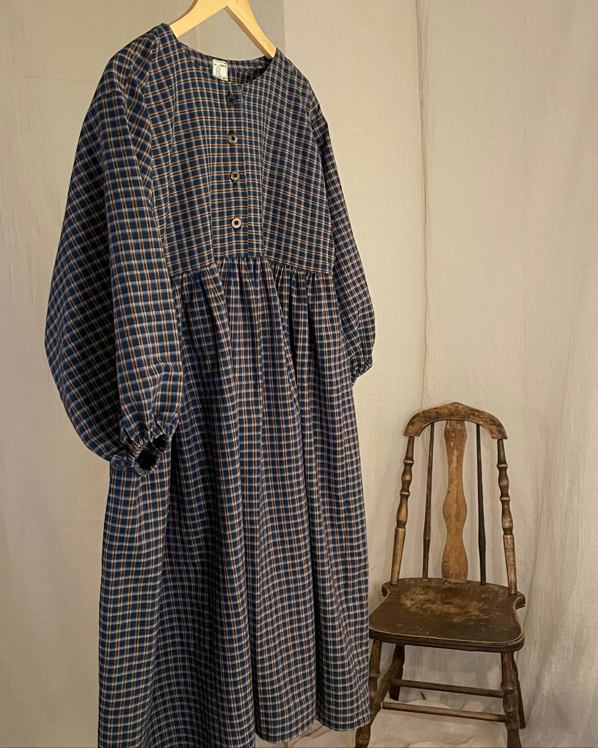 long sleeve patty pan midi dress