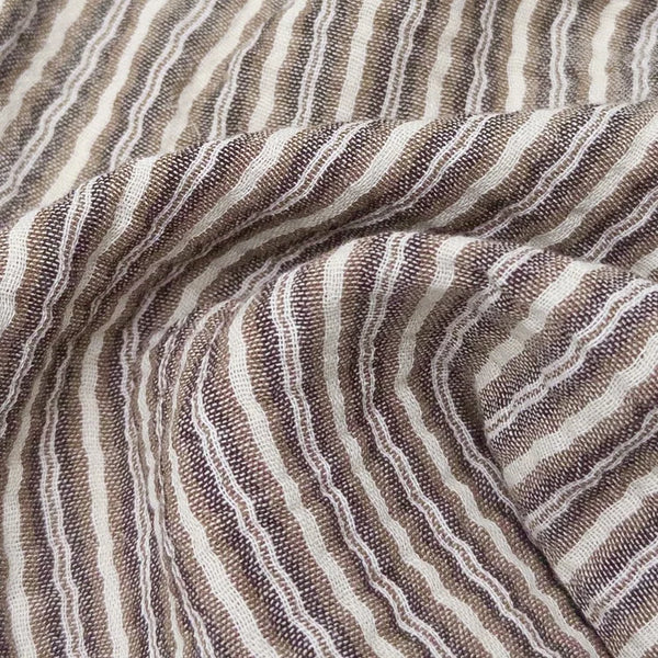 brown + cream stripe