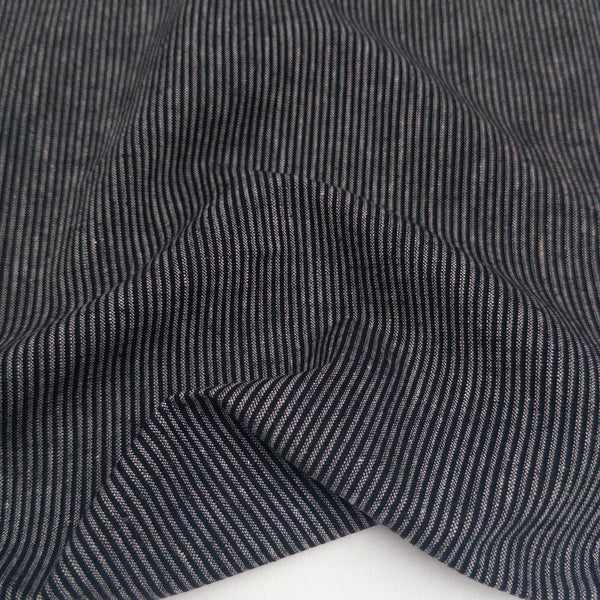 black pinstripe