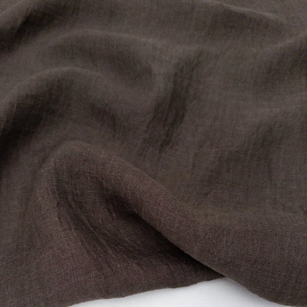 dark brown linen gauze